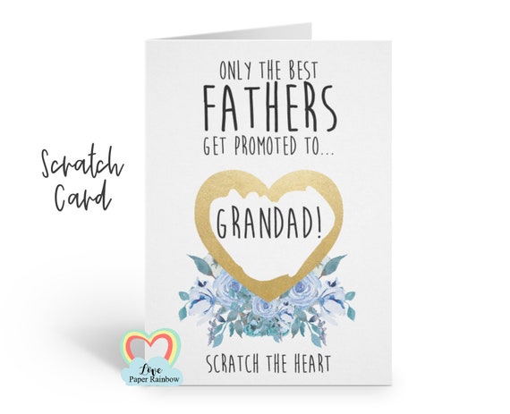 i'm pregnant, pregnancy reveal pregnancy announcement pregnancy scratch card i'm pregnant scratch card you're going to be a grandad promoted