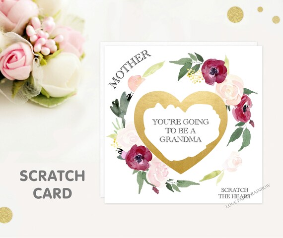 i'm pregnant, pregnancy reveal, pregnancy announcement, pregnancy scratch card, i'm pregnant scratch card, you're going to be a grandma