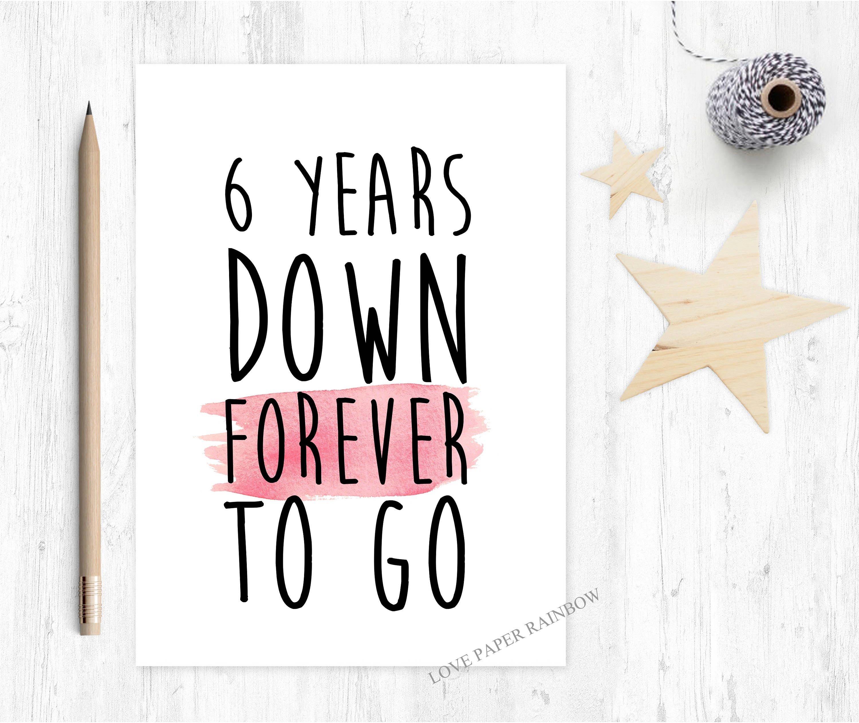 6 wedding anniversary images