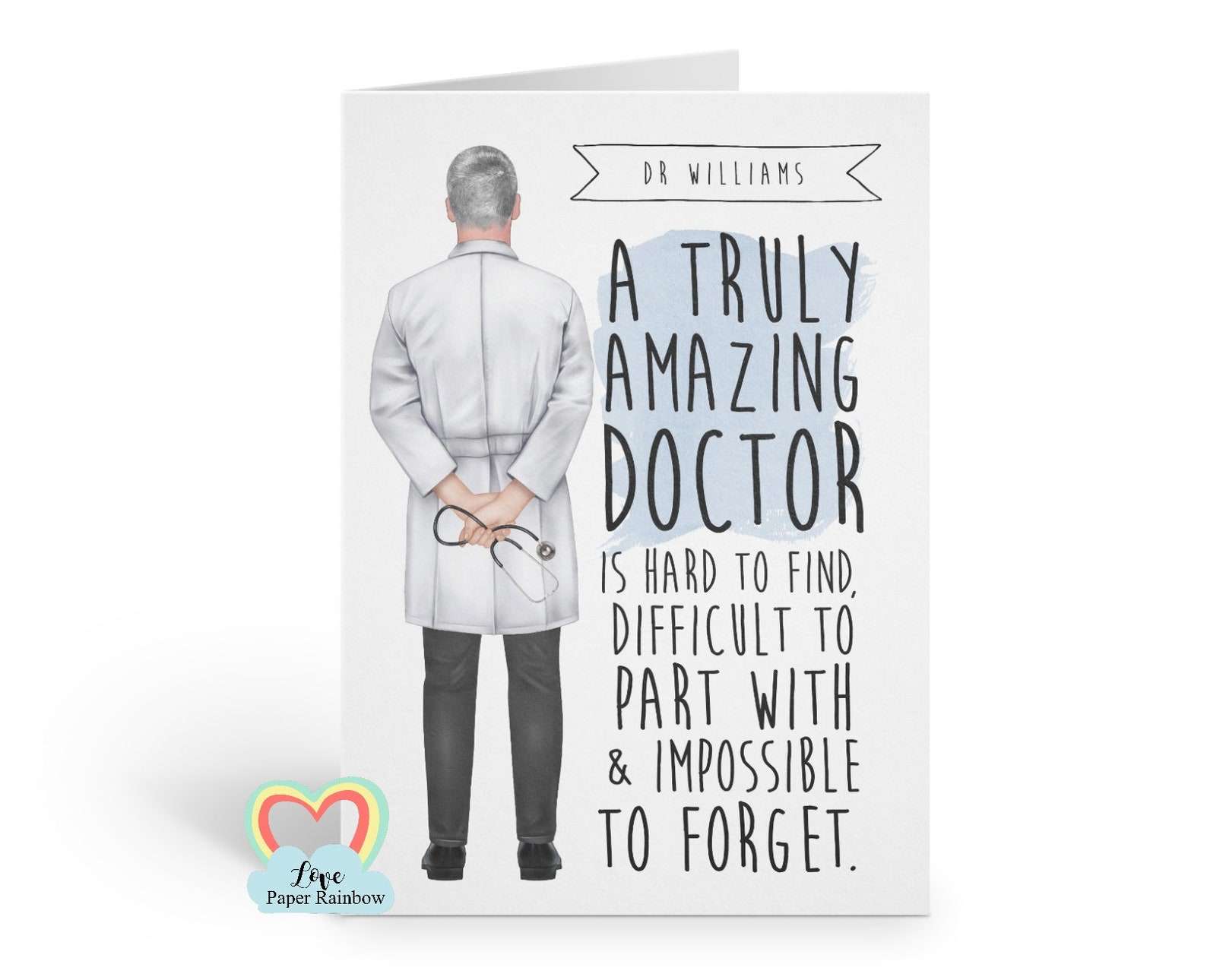 Doctor card doctor retirement card leaving thanks doctor quote Etsy