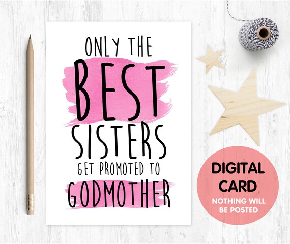 PRINTABLE will you be my godmother card, godmother card, printable godmother card, will you be my godmother card printable, sister