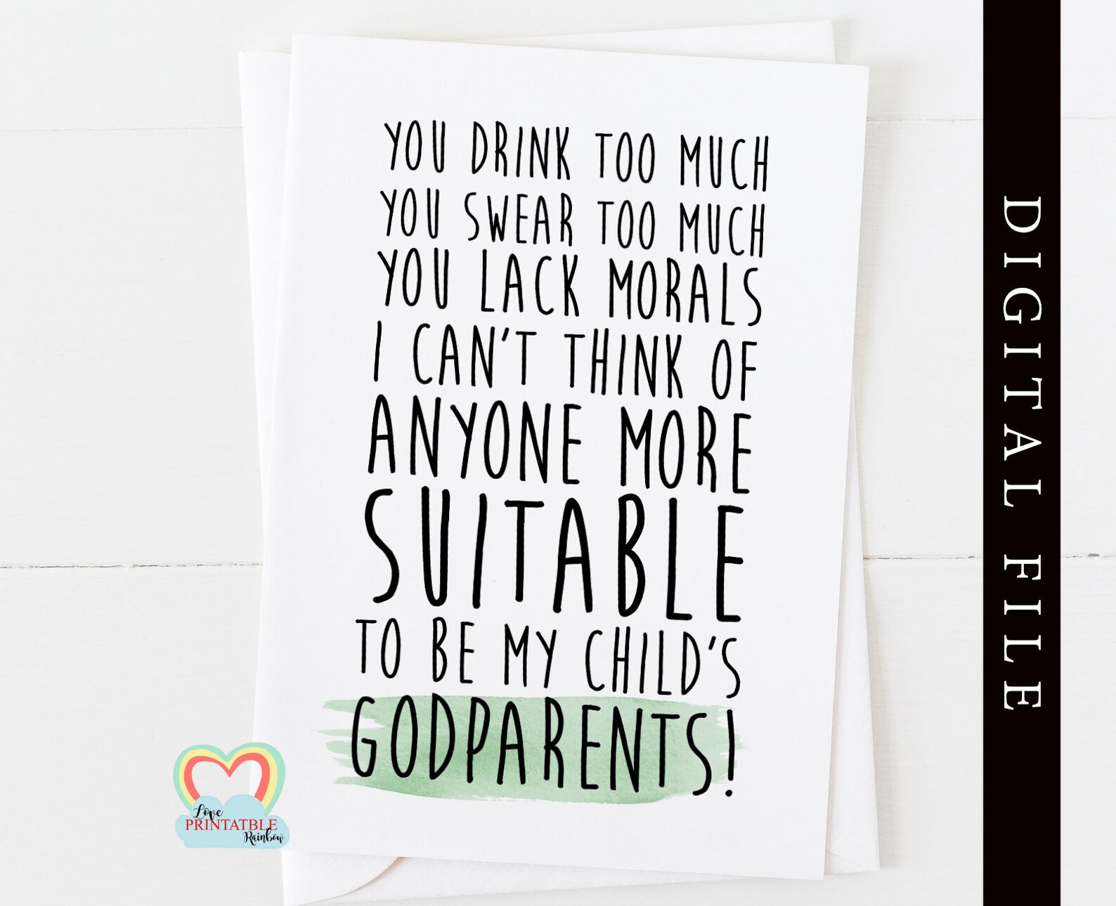 Will You Be My Godparents Card Printable Godparents Card Etsy Will You Be My Godparents Card Printable Godparents Card Etsy