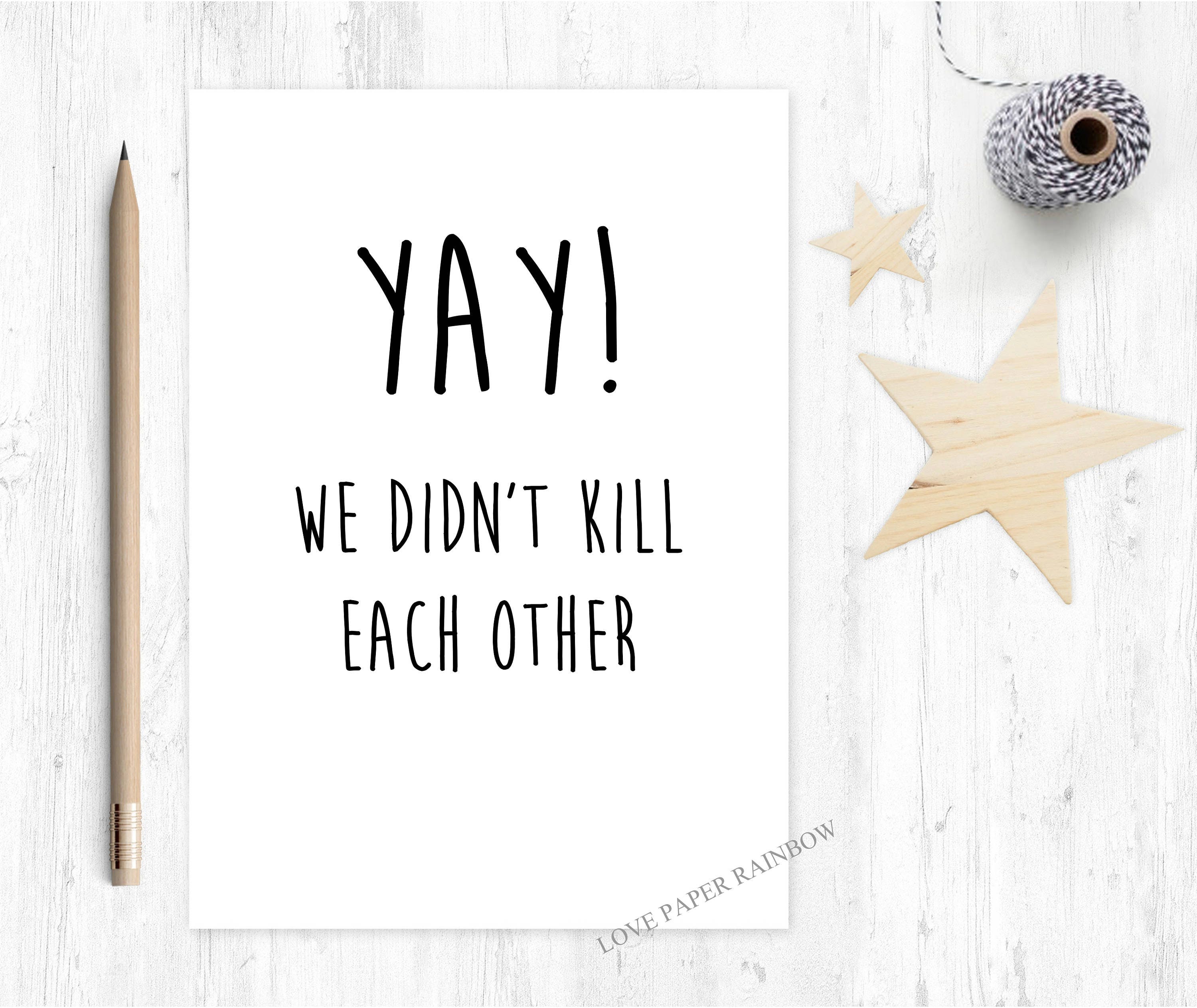 funny anniversary card inappropriate anniversary card yay we didn