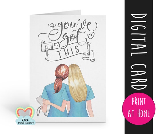 nurse card, nurse appreciation card, thank you nurse card, you've got this, nurse motivational card, quarantine,