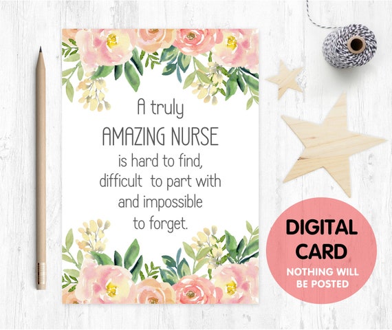 nurse card printable Nurse Gift An amazing nurse is hard to find nurse retirement card Office Decor Printable Nurse Gift for Nurse