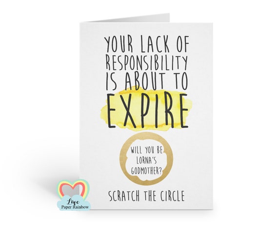 funny godmother card, godmother scratch card, will you be my godmother, personalised godmother card, godfather scratch card