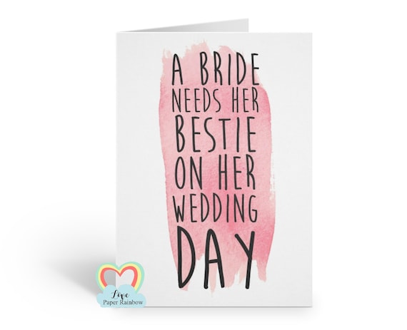 best friend maid of honour card bridesmaid proposal best friend bestie will you be my bridesmaid card maid of honour card love paper rainbow