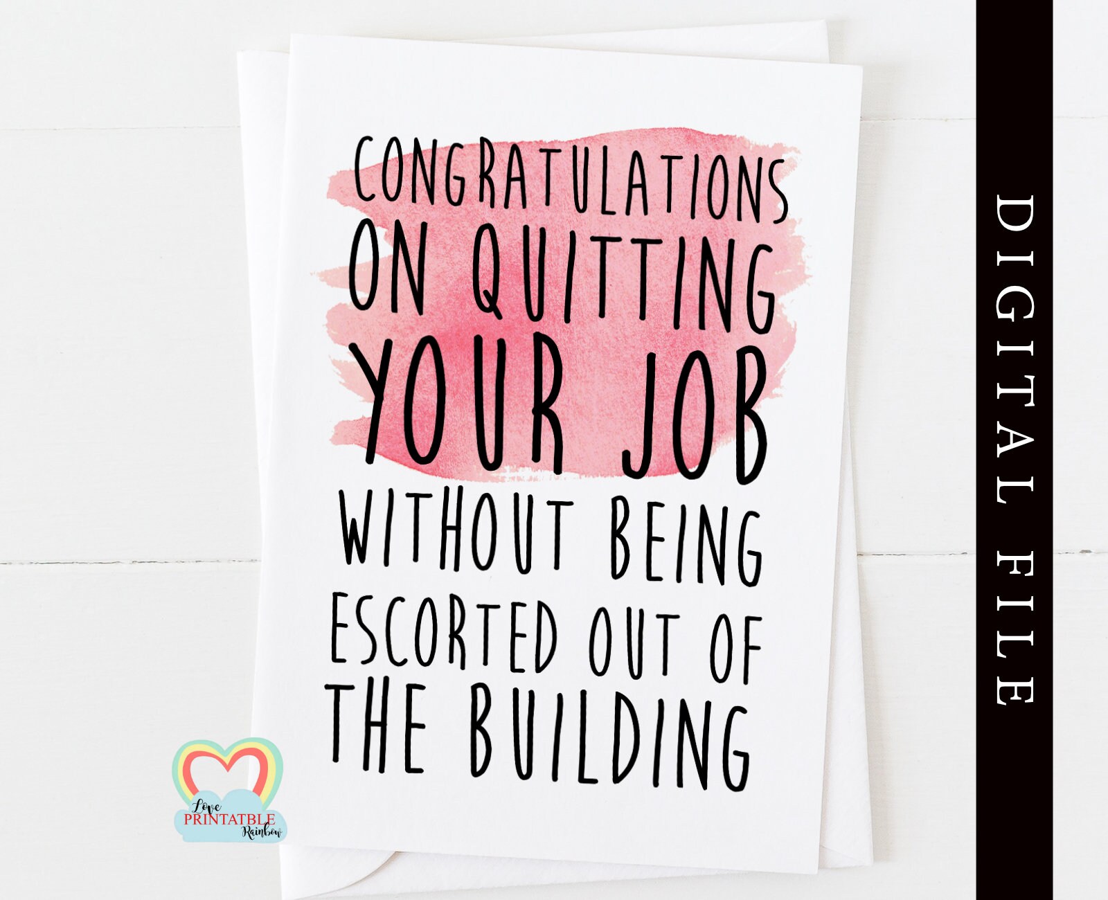 PRINTABLE Leaving Card Printable Retirement Card Funny New Job - Etsy printable-leaving-card-printable-retirement-card-funny-new-job-etsy