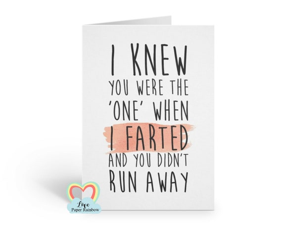 funny anniversary card, funny love card boyfriend card girlfriend card birthday card fart card anniversary fart card valentines day card