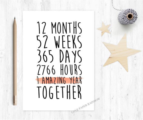 1st anniversary card, 1 amazing year, first year as mr and mrs, mr and mrs card, 1st wedding anniversary card, gay anniversary card