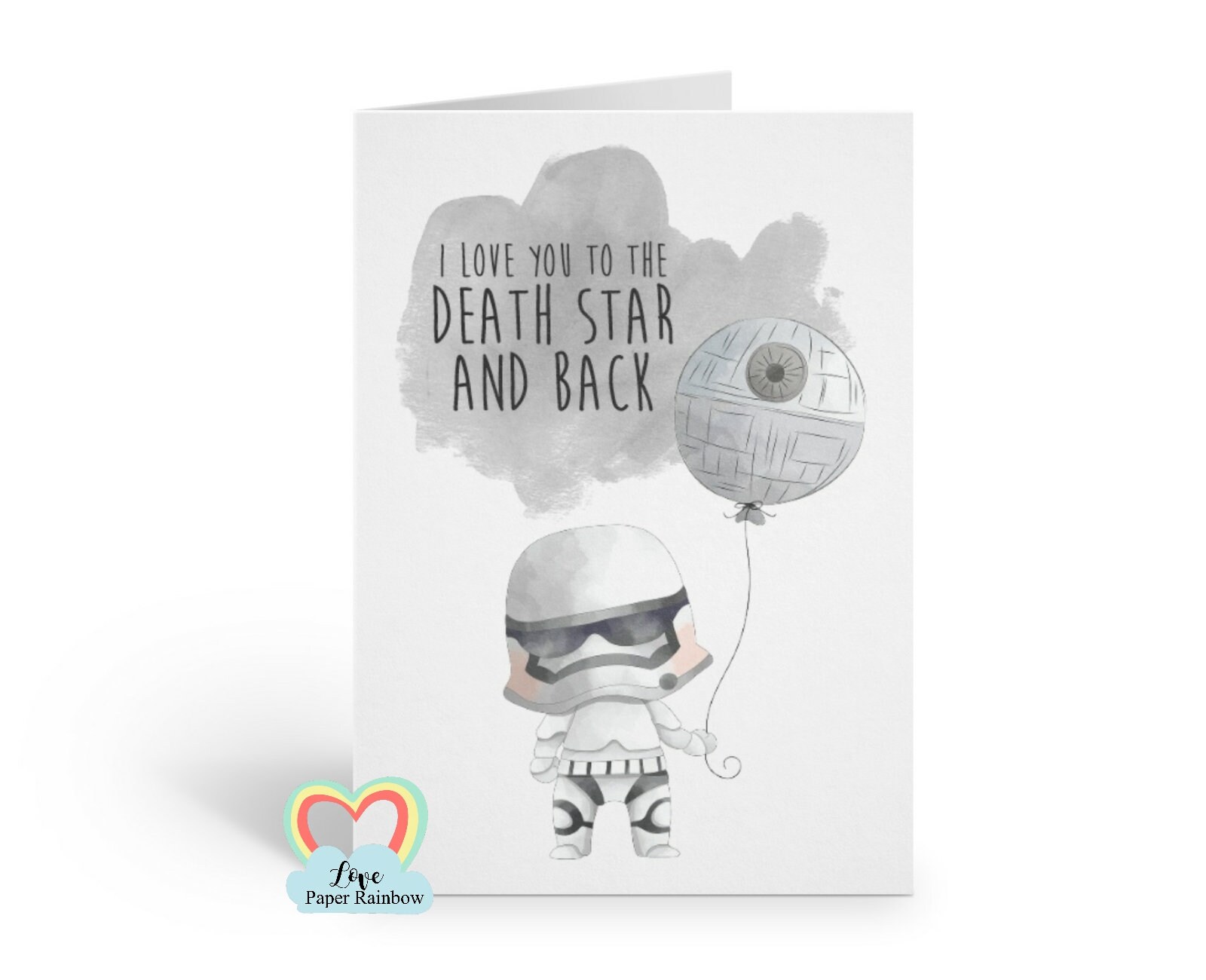 star wars anniversary card i love you to the death star and