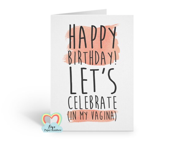 rude boyfriend birthday card, naughty boyfriend birthday card, rude husband birthday card, rude birthday card, vagina birthday card