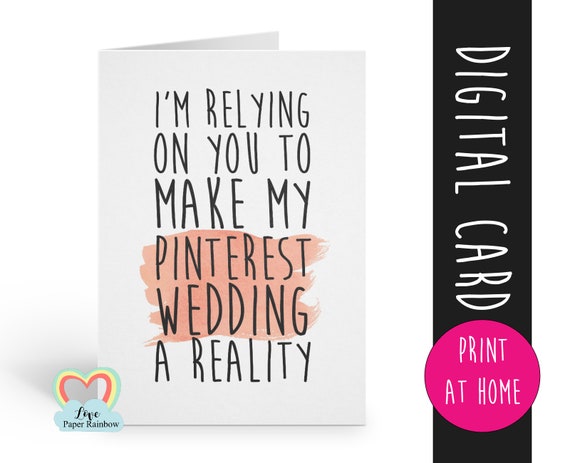 PRINTABLE bridesmaid card, will you be my bridesmaid printable, funny bridesmaid card, bridesmaid proposal printable, digital download