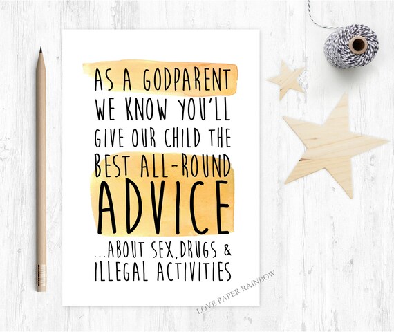 funny godmother card, funny godfather card, funny godparent card, inappropriate godfather card, will you be my godfather
