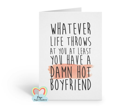 funny anniversary card girlfriend love card valentines card gay card whatever life throws at you hot boyfriend LGBT girlfriend birthday card