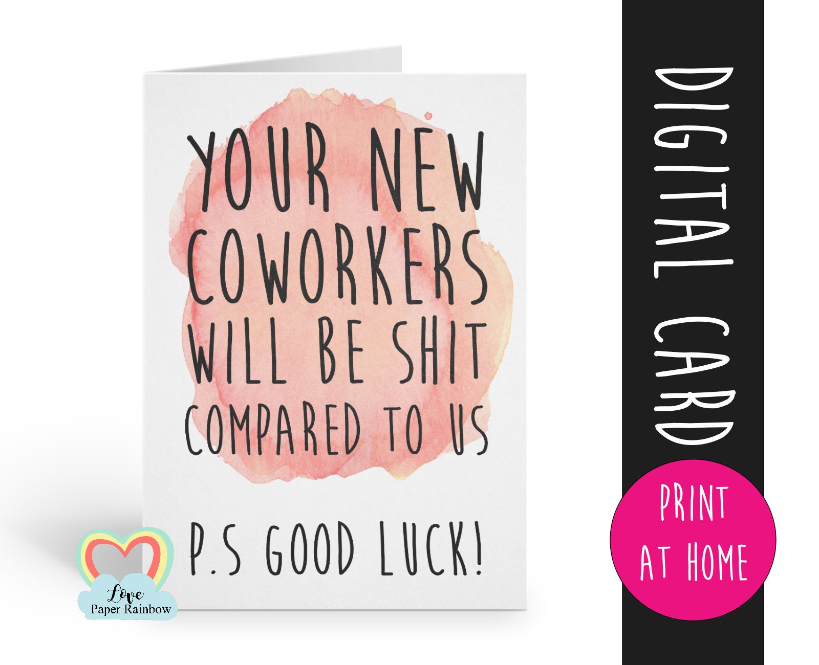 goodbye coworker printable card funny coworker leaving