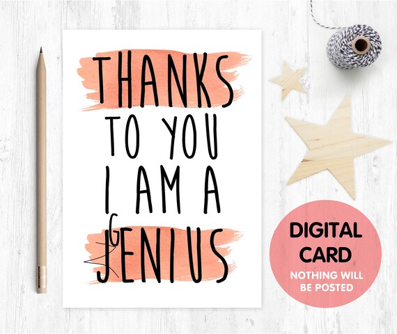 PRINTABLE teacher appreciation card, funny teacher card, thanks teacher card, teacher appreciation printable, instant download card