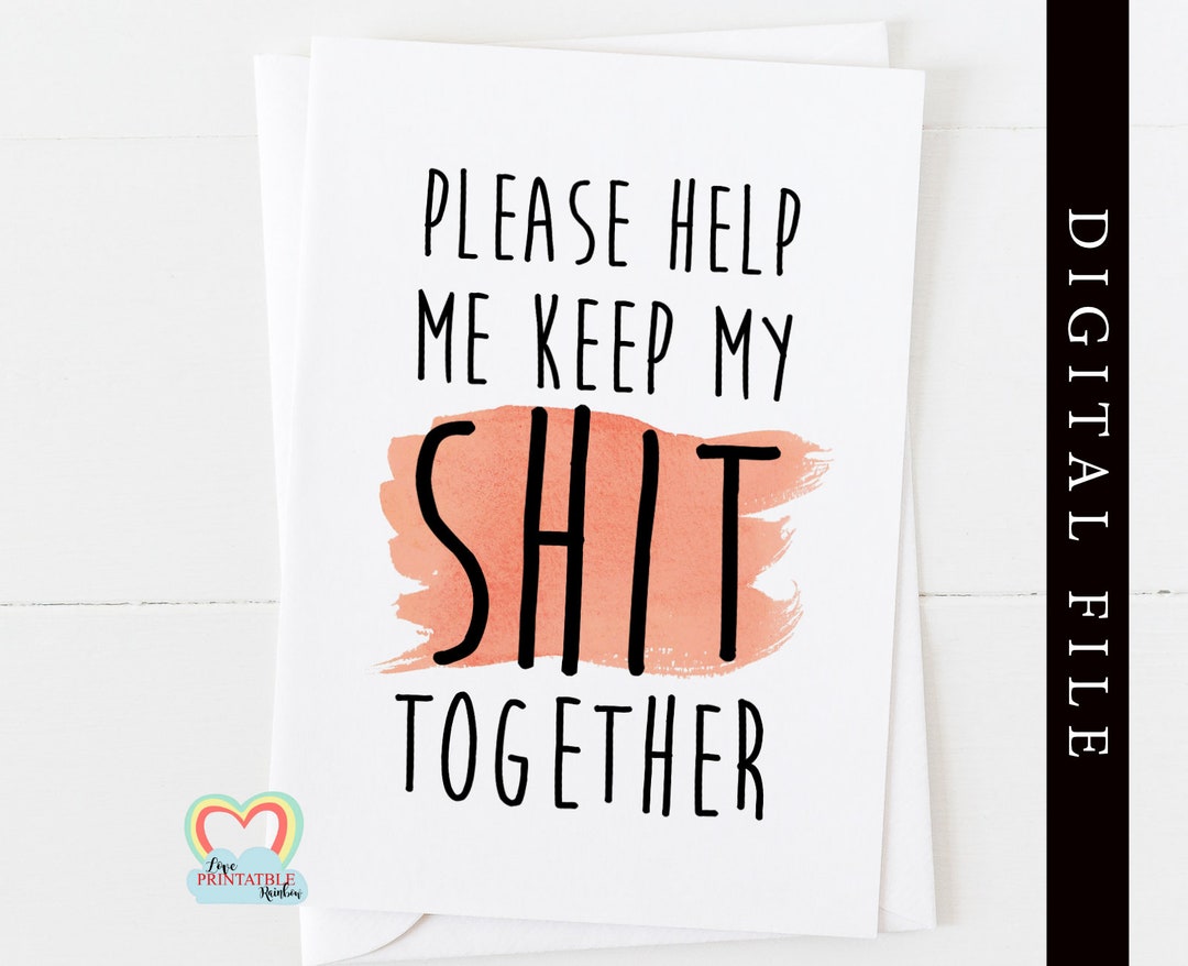 Please Help Me Keep My Shit Together Will You Be My Bridesmaid - Etsy ...
