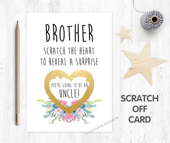 i'm pregnant, pregnancy reveal, pregnancy announcement, pregnancy scratch card, i'm pregnant scratch card, you're going to be an uncle