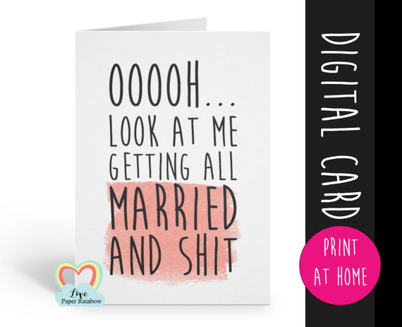 PRINTABLE will you be my bridesmaid card, funny bridesmaid card, engagement announcement printable, maid of honor printable card