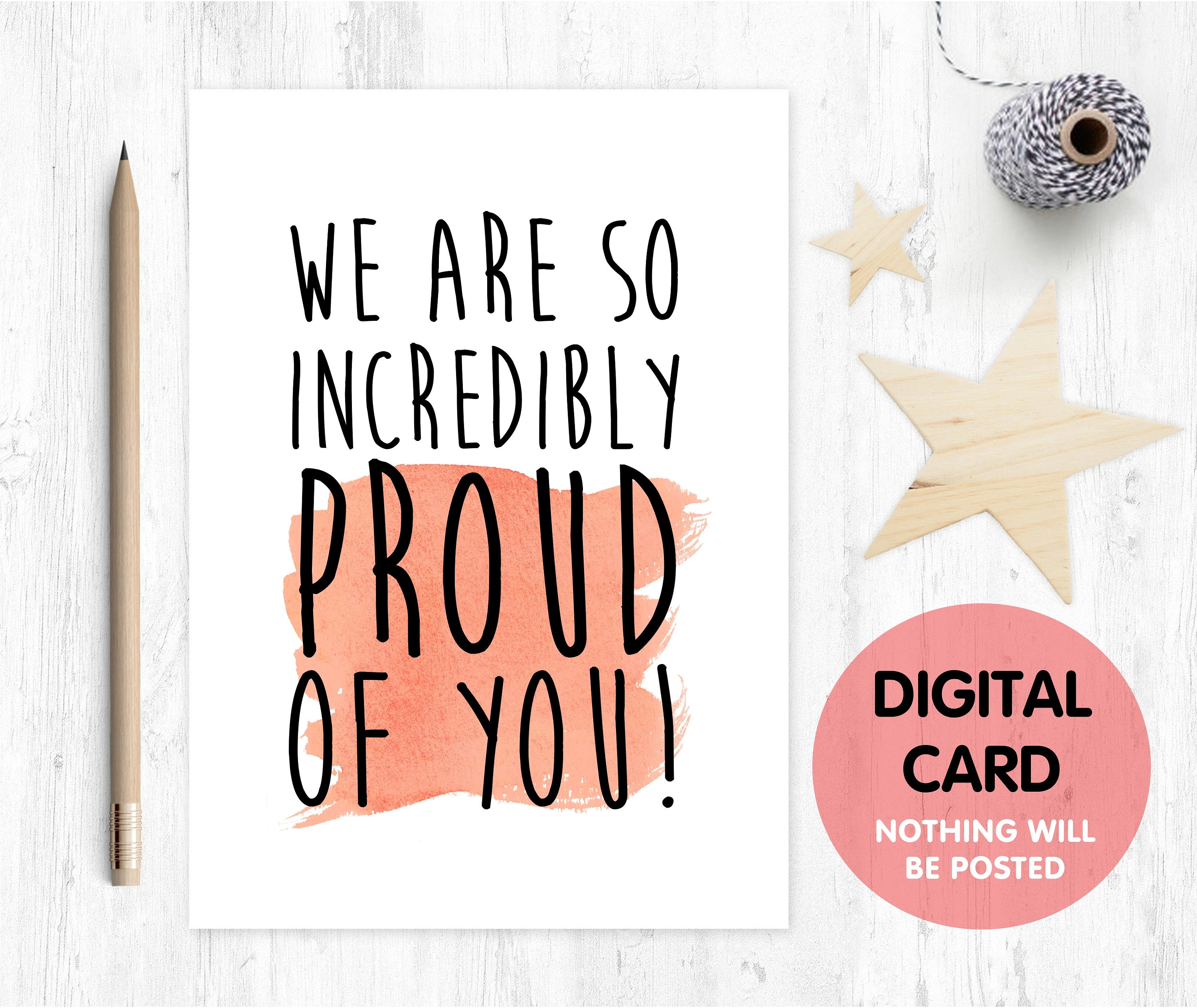we are incredibly proud of you card proud card Etsy