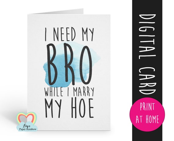 PRINTABLE best man card, will you be my best man printable, funny best man card, best man proposal printable, funny groomsman card