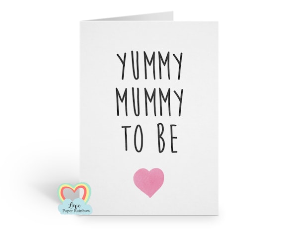 mummy to be card, mummy to be valentines card, mothers day card from bump, pregnant mothers day card, pregnancy card, yummy mummy card,