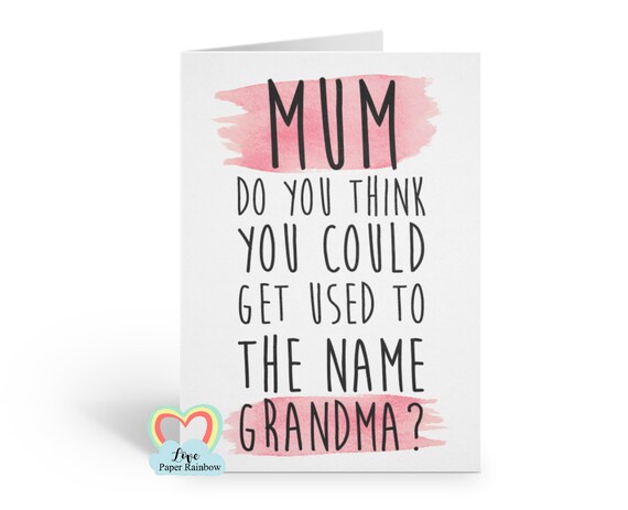 you're going to be a grandma i'm pregnant funny pregnancy announcement we're having a baby grandma card pregnancy reveal card nanny granny