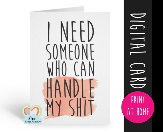PRINTABLE bridesmaid card will you be my bridesmaid digital download funny maid of honor proposal instant download personal attendant