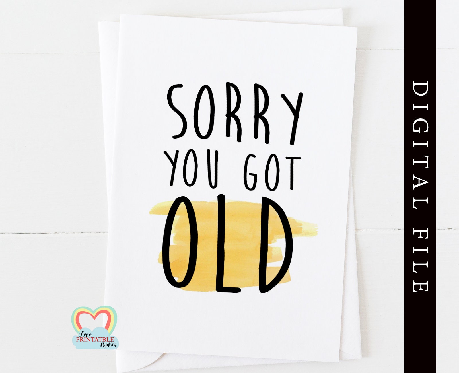 PRINTABLE Birthday Card Funny Birthday Card Digital Download - Etsy Hong  Kong