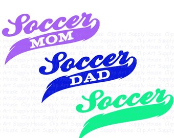 Soccer Mom Svg, Soccer Dad Svg, Soccer Design Files, Soccer Silhouette, Soccer Cricut, DXF Files, EPS File, Soccer Mom Silhouette - CA234
