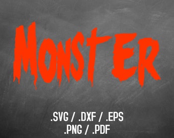 Halloween Font Design Files For Use With Your Silhouette or Cricut, Halloween Png, DXF Files, SVG Font, EPS Files, Svg Font, Silhouette Font