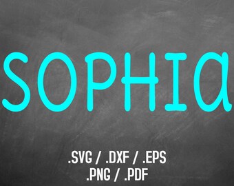 Font Design Files For Use With Your Silhouette or Cricut Machine, DXF Files, SVG Font, EPS Files, Png Fonts, Print Silhouette