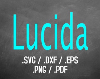 SVG Font Design Files For Use With Your Silhouette Studio Software or Cricut, DXF Files, EPS Files, Png Fonts
