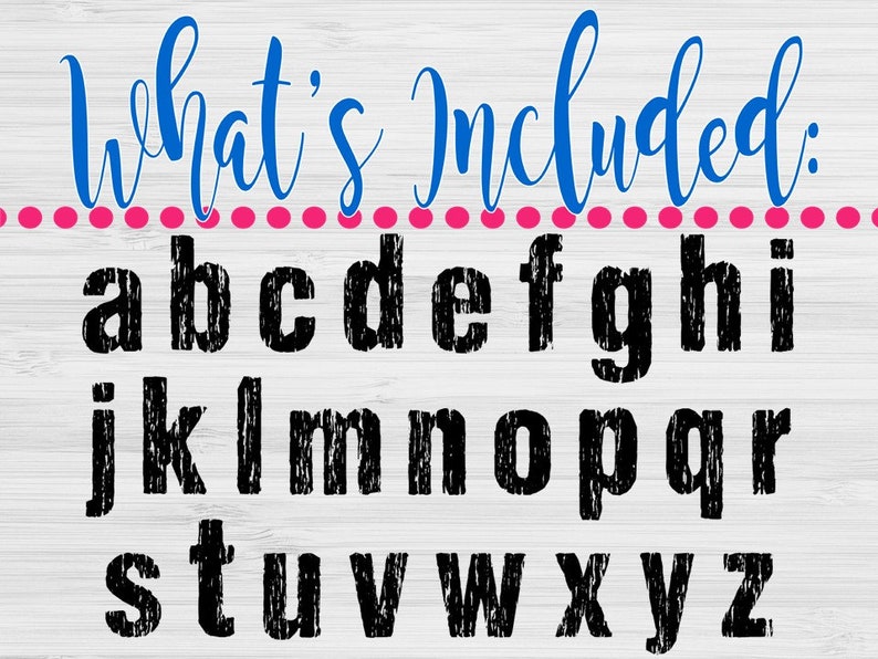 Subway Font, Silhouette or Cricut, SVG Font, True Type Font, DXF Files, Cricut, TTF Download, Eps Files, Png Letters, Distress Font image 4