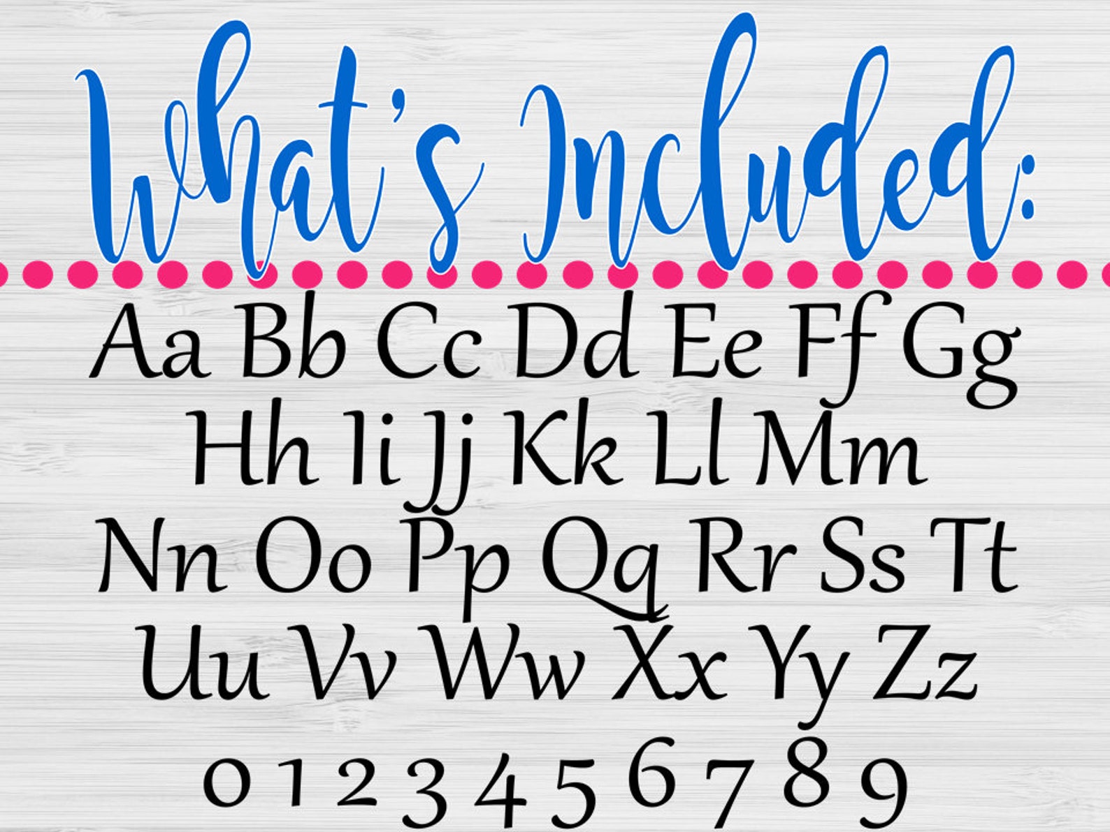 Gabriola Font Design Files for Use With Your Silhouette Etsy