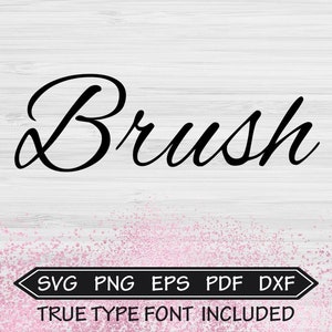 Pinsel Schrift Design Dateien, Silhouette Studio, Cricut Design, Brother, Scal, DXF Dateien, TTF Schriftart, EPS Dateien, SVG Schriftarten, Hochzeit Schriftart Silhouette