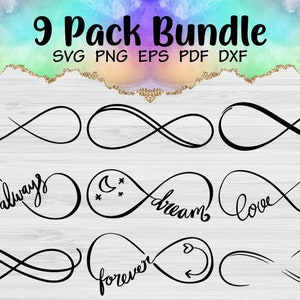 Infinity SVG, Forever Infinity, Love Infinity Clipart, Vector Infinity SVG File, Infinity Cut File, Silhouette Infinity Designs - CA611