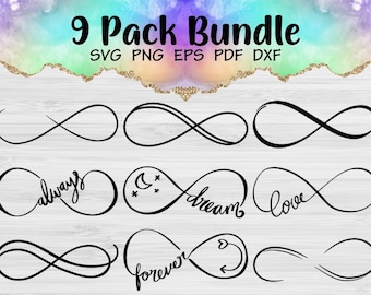 36 Infinity SVG, Infinity Bundle SVG Files for Silhouette Cameo and ...