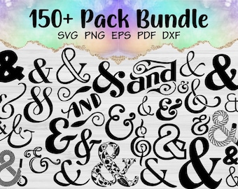 Ampersand SVG, Modern Calligraphy SVG, And Svg, Handlettered And Symbol, Instant Digital Download, dxf, png, svg files Included - CA617