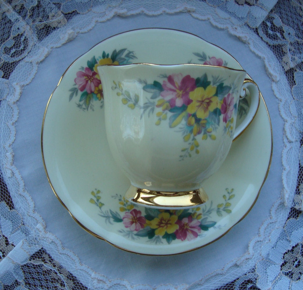 Vintage Windsor Bone China Made in England Hand Decorated Etsy