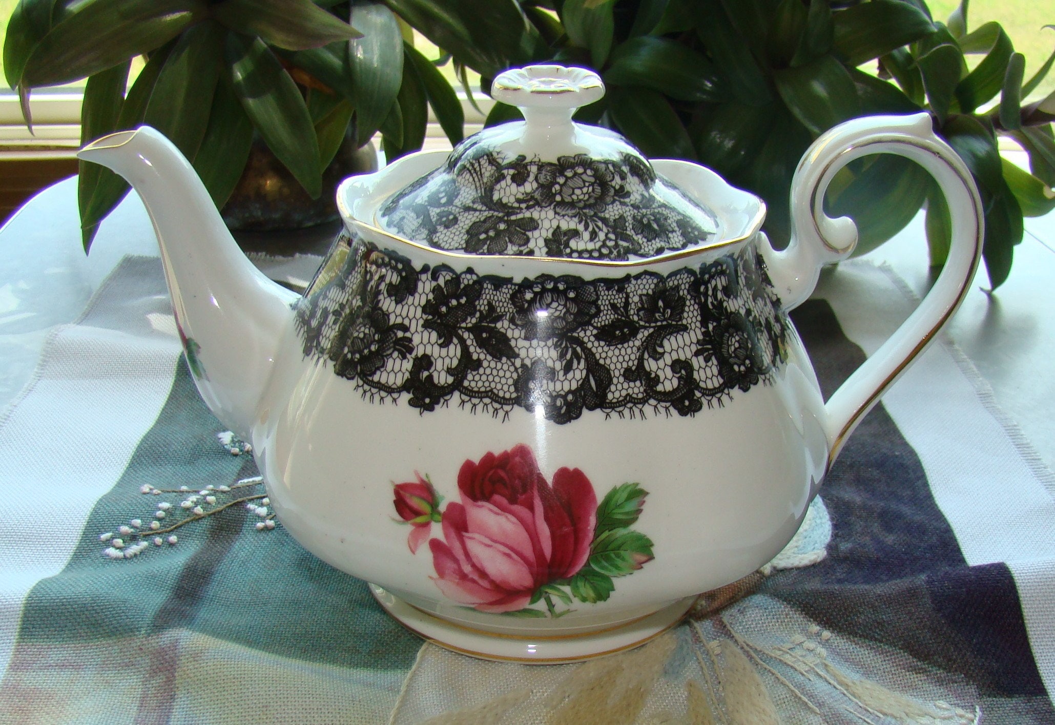 RESERVED for Tania Senorita Teapot With Lid Royal Albert photo
