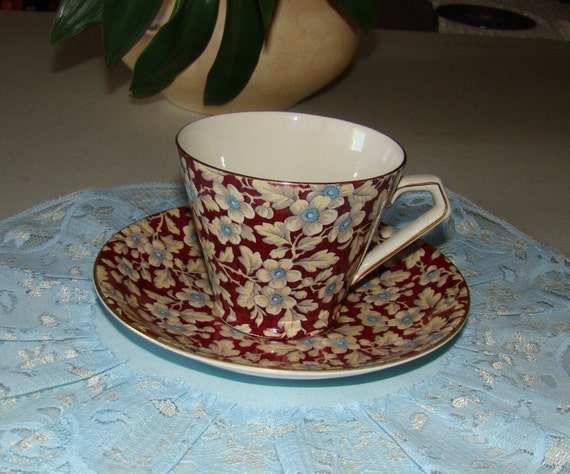 Chintz Cup and Saucer Lord Nelson Brocade (TRE) Chintz Cup and Saucer Lord Nelson Brocade (TRE)
