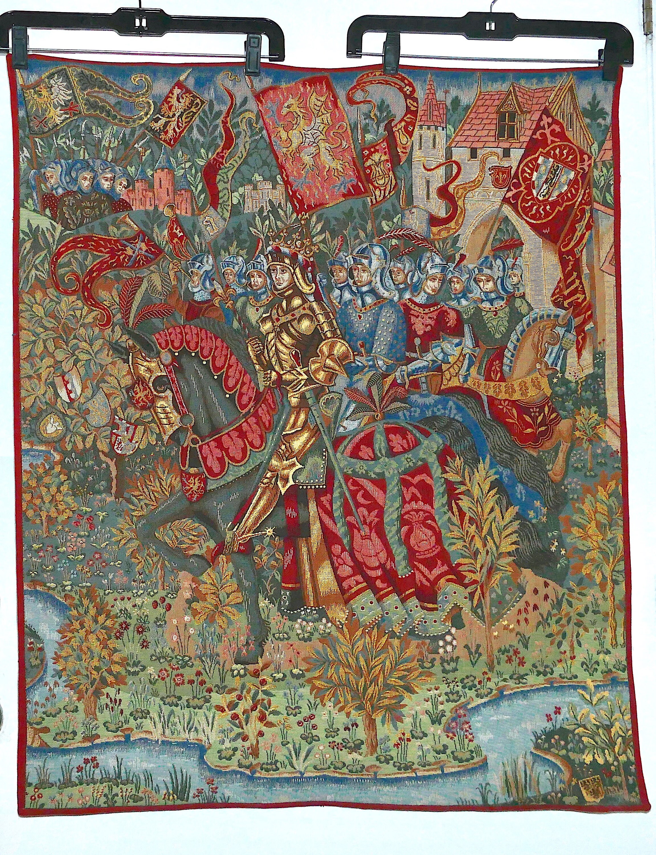 Large Gobelins Halluin Flanders Large Wall Tapestry at 1stDibs