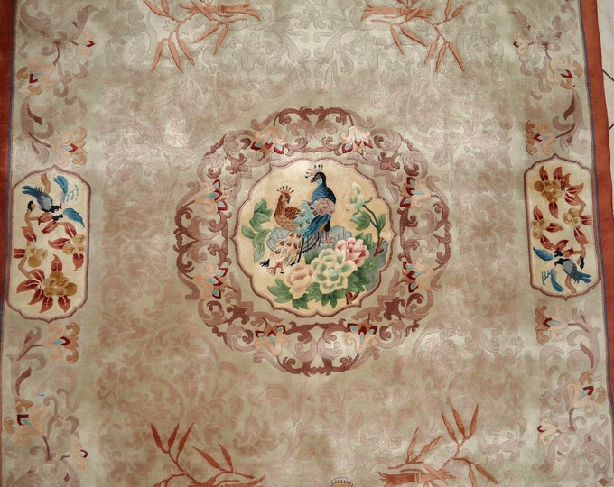 Fetti Li Deco Rug Art Deco Helen Fette / Fette Li / FETTI Chinese Silk Wool Hand Knotted ...
