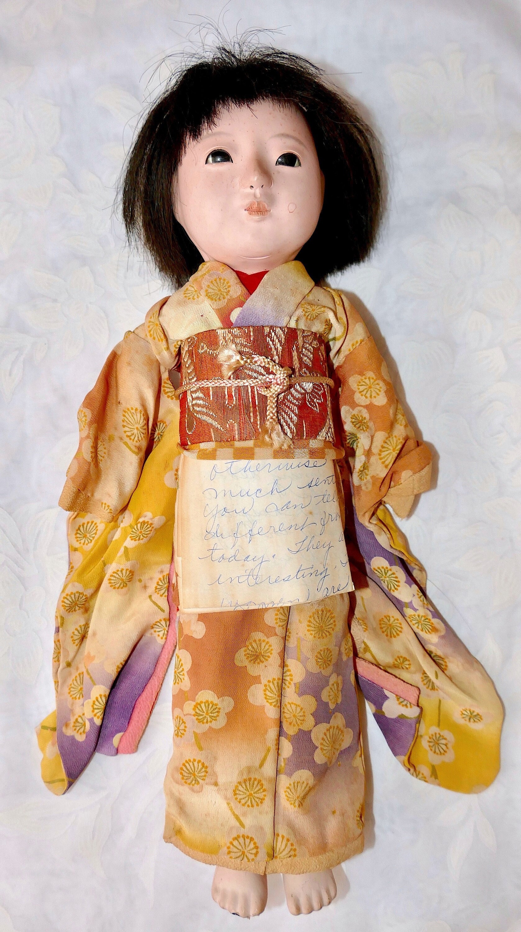 C.1930's Japanese Ichimatsu 市松人形 Torei Ningyo Gofun Girl
