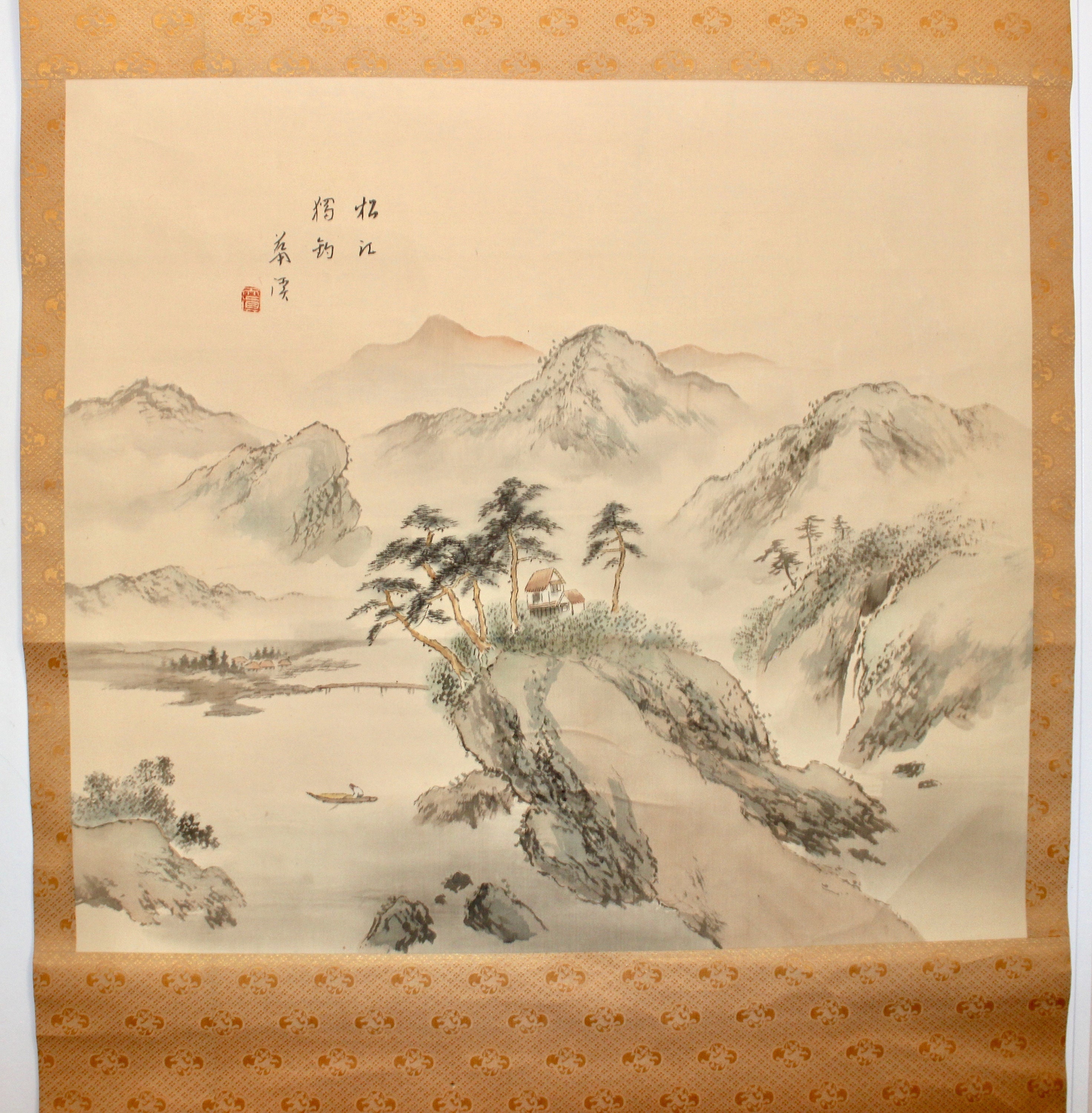 Showa Japanese Ukiyo-e 浮世絵 Hand Painted Landscape River