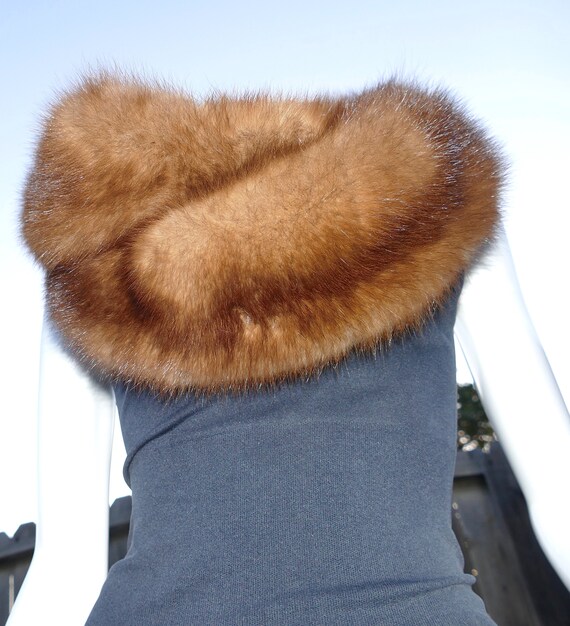 Luxury Real Marten Sable Fur Long 43.5" Vintage S… - image 3