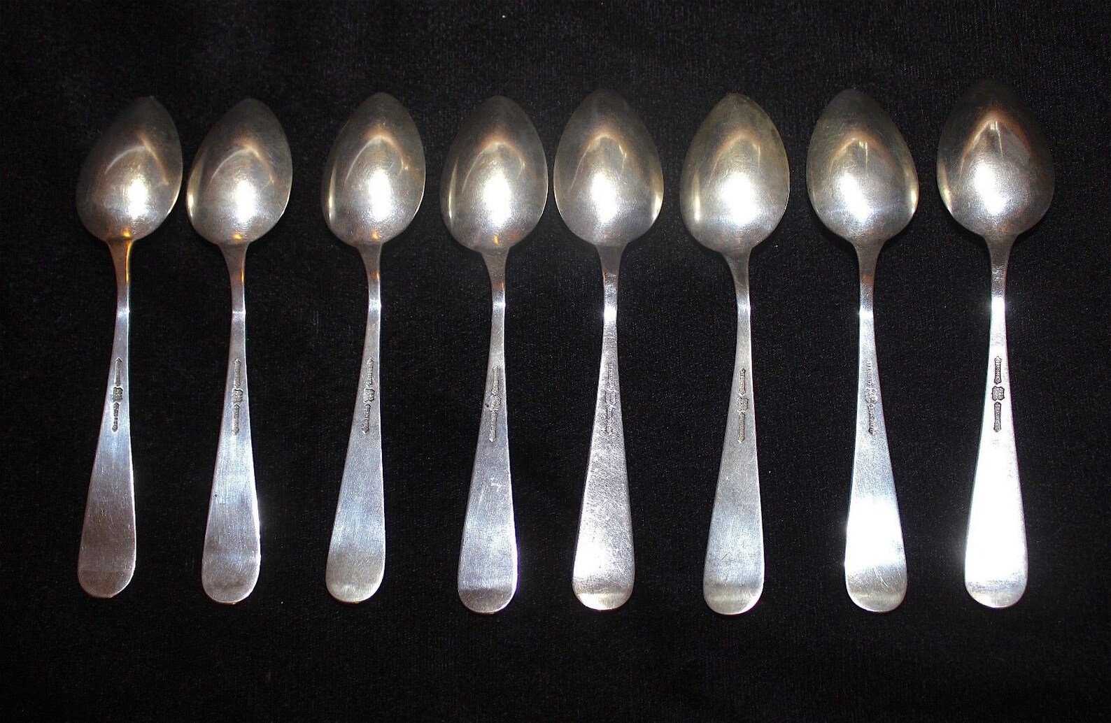 Antique DUHME & Co Sterling Set of 8 Tea Spoons 162.2 Gram - Etsy