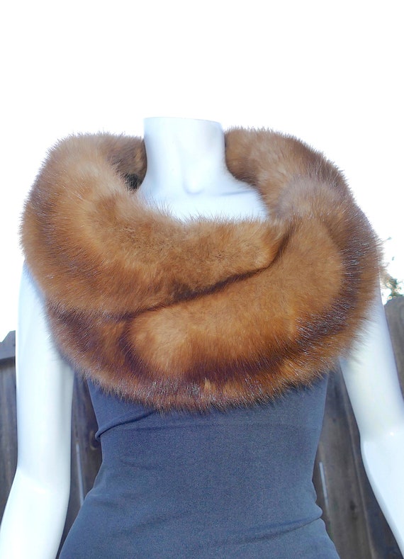Luxury Real Marten Sable Fur Long 43.5" Vintage S… - image 5